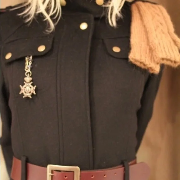 Authentic Barbour Falcon Wool Coat US Size 10 Excellent Condition - Picture 3 of 13